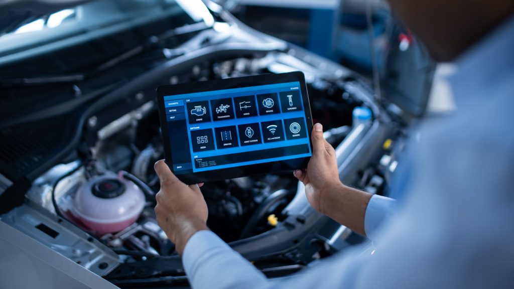 la valise de diagnostic pour auto est un appareil qui diagnostique les pannes d une voiture illustration adobestock 1611930899